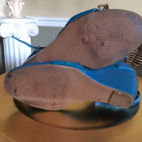 🦋Seychelles Suede & Leather Ankle Strap front band Sandals - Picture 7 of 9